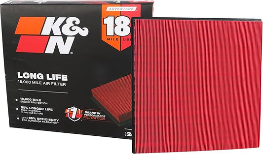 K&N Engine Air Filter: Long Life 18,000 Mile Replacement Air Filter: Compatible with 2009-2019 Opel/Holden/Vauxhall/Buick/Chevy (Zafira Tourer, Astra J, MK6, PJ, Verano, Cruze), KNA-2966