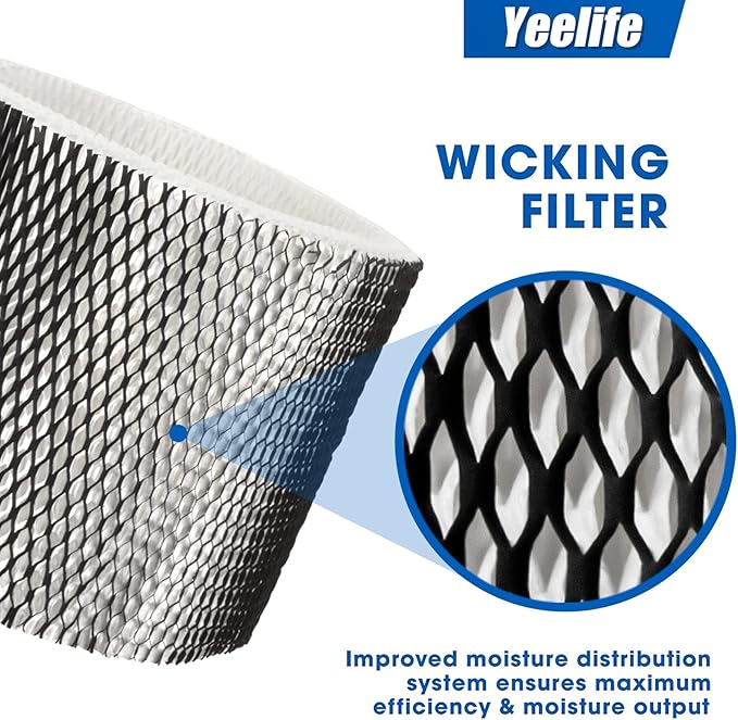 HWF75 Humidifier Filter Replacements for Holmes HWF75CS, HWF75PDQ-U, Filter D, Sunbeam Cool Mist Humidifier Filter SCM3501, SCM3502, SCM3656, SCM3657, SCM3609P (2pack)