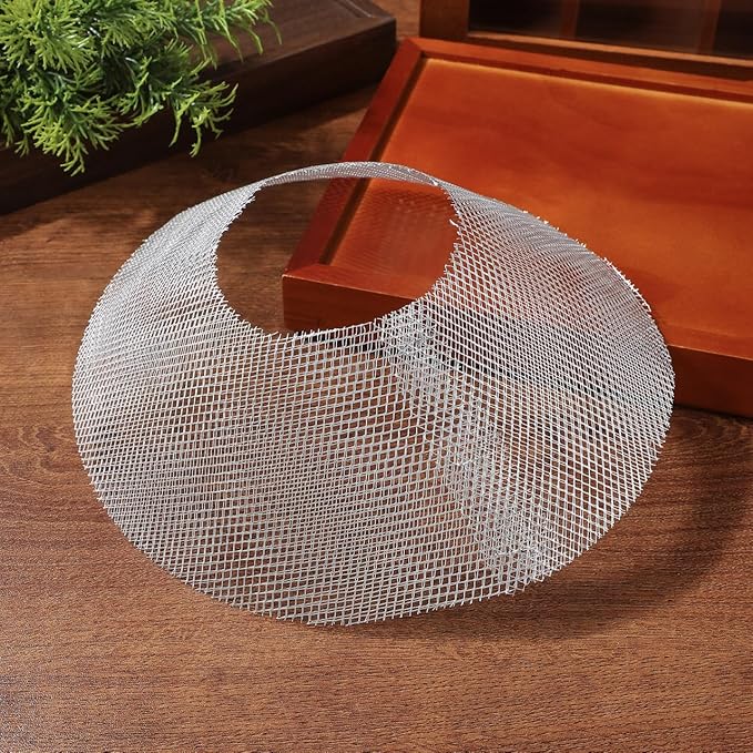 Housoutil Round Range Hood Filter, 20PCS Iron Cooker Hood Filter Net, Bowl-Shaped Grease Mesh Accessories for Kitchen Home