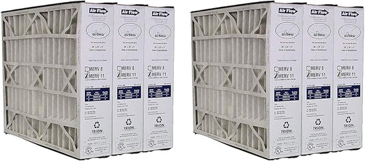 Trion 3 Pack Pleated Air Filter, Air Bear MERV 11 for HVAC/Furnace, 20x25x5 in.