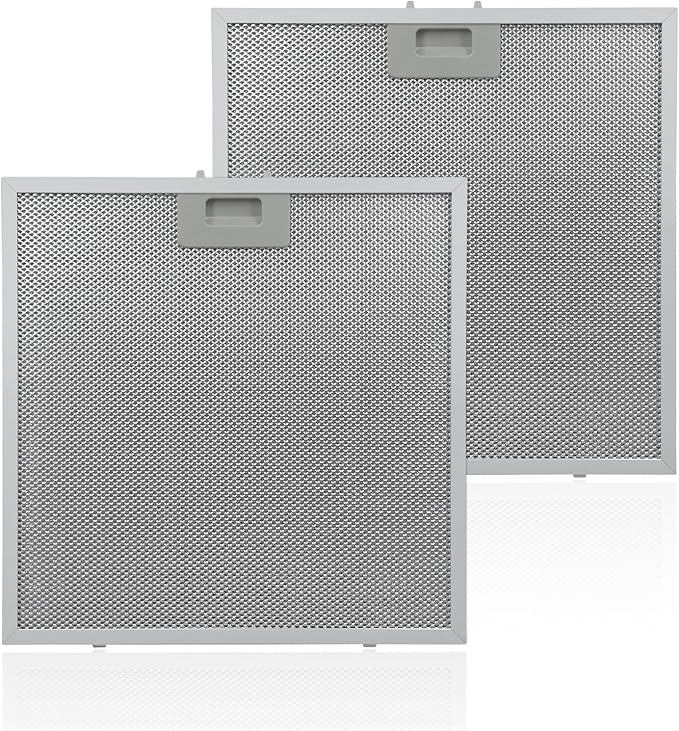 2 Pack WB02X27207 Range Hood Grease Filter 13-3/4" x 13-3/4" Compatible With GE Range JVX5305SJ2SS JVX5305SJ1SS JVX5300DJ1BB JVX5305EJ2ES, Replaces AP6039217 4463981 PS11771771