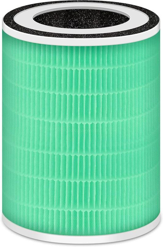 MORENTO KILO Air Purifier Replacement Filter, 3-In-1 Ture HEPA Filter for Pet Allergy, Efficiency Activated Carbon, for MORENTO Kilo Air Purifier 1 Pack+3 Layers Filtration