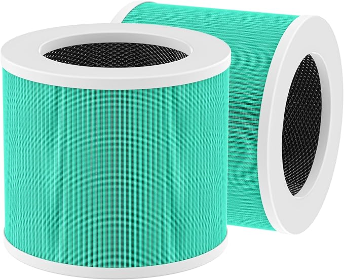 4 Pack HY1800 Replacement Filter Compatible with CHIVALZ/MORENTO/Loytio/Honeyuan/AYAFATO/IOIOW HY1800 Air Purifier, 3-in-1 Filtration System HY1800 Replacement Filter