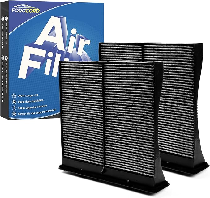 2-Pack HEPA Cabin Air Filter Fits for Subaru Crosstrek, Forester, Impreza, WRX, WRX STI, XV Crosstrek Activated Carbon Cabin Filter Replacement CF10930 Car Accessories