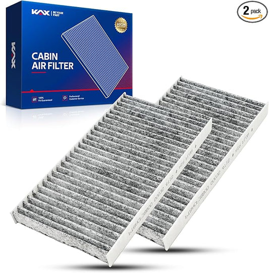 KAX Cabin Air Filter, CF10734 Replacement for Sorento 3.5L 2003-2006, Sorento 3.3L 2008-2009, Sorento 3.8L 2007-2009, Strong Adsorption w/Upgraded Activated Carbon-2Pcs