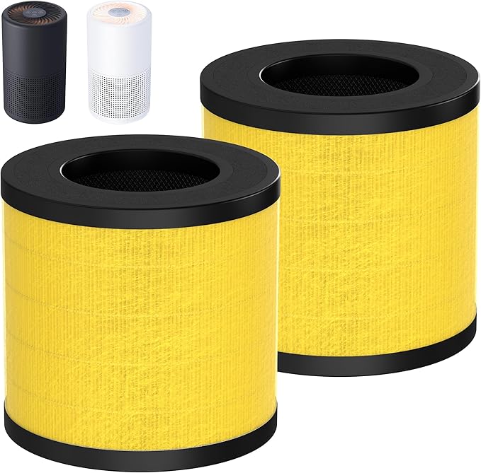 PU-P05/AC201B Pet Replacement Filter Compatible with FULMINARE PU-P05 and Purivortex AC201B Air Purifiers, H13 True HEPA Air Filter for Home Pets Dander Dust Smoke Pollen 2pack