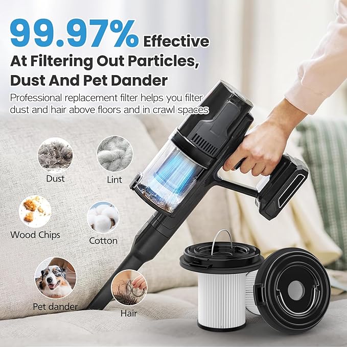 4PACK Replacement Filter Compatible with Bissell CleanView XR 200W / CleanView XR Pet 300w/ Powerlifter Turbo Cordless Stick Vacuum Cleaner 3789,3789U,3789X,3797,3797V,3797W, Replace #1638010