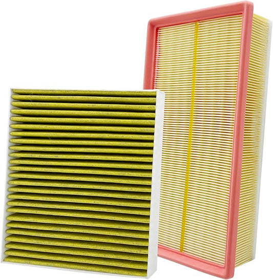 Capume 2PCS Cabin Engine Air Filter Kit JM5Q0 JM9620 Fits for 2018-2025 Atlas, 2020-2025 Atlas Cross Sport, Replacement for 5Q0-819-653, CF11643, 3QF129620