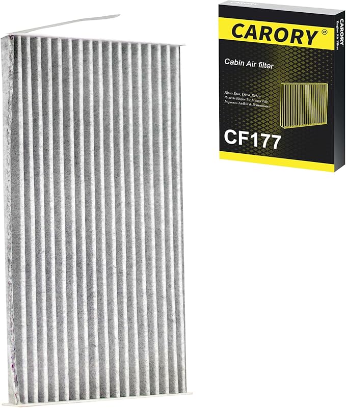 CARORY Cabin Air Filter w/Activated Carbon for 2009-2014 Nissan Cube, 2011-2017 Juke, 2011-2025 LEAF, 2013-2019 Sentra, 27277-3DF0A, 27891-1FC0A, 27891-1FD0A, 27891-3DF0A, 2014 2015 2016 2017 2018