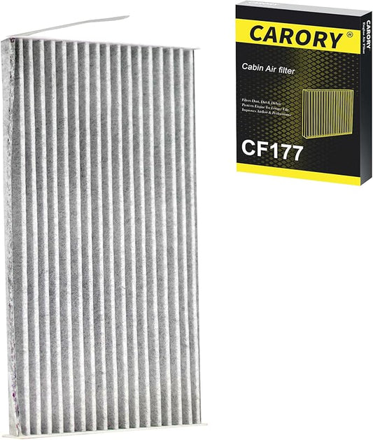 CARORY Cabin Air Filter w/Activated Carbon for 2009-2014 Nissan Cube, 2011-2017 Juke, 2011-2025 LEAF, 2013-2019 Sentra, 27277-3DF0A, 27891-1FC0A, 27891-1FD0A, 27891-3DF0A, 2014 2015 2016 2017 2018
