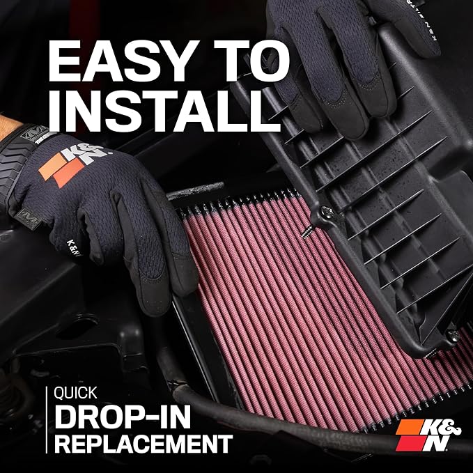 K&N High-Flow Original Lifetime Engine Air Filter: Increase Power: Premium, Washable: Compatible with 2003-2021 Subaru: (See Product Description for Select Models) 33-2304