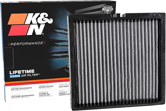K&N LIFETIME Cabin Air Filter: Premium, Washable, Clean Air for your Cabin: Compatible with 2011-2025 Dodge/Jeep: Durango, Grand Cheeroke, VF3012