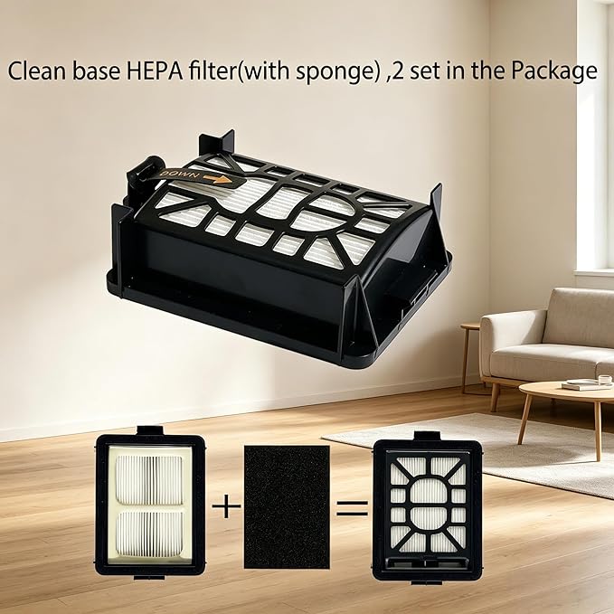 Replacement Parts for Shark AI AV2501S AV2501AE RV2502AE RV2520AOUS AV2510AOUS AV2511AE RV2610WA RV2610WD Accessories Kit :Main Roller Brush/Cover HEPA Filters Foam/Primary Filter Sweep Side Brushes