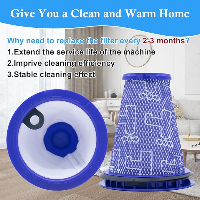 ilovelife Pre Motor Filter Replacement Compatible with Dyson CY18 CY22 CY23 CY24 CY25 DY75 DY77 DY78 Big Ball Cylinder Vacuum Cleaner (2 pack)