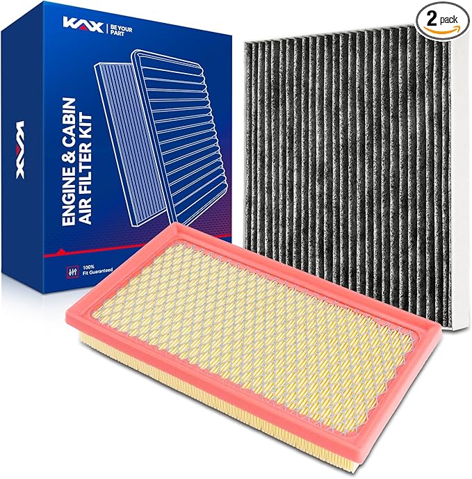 KAX Engine & Cabin Air Filter Kit, Replacement for Toyota C-HR 2018-2022, Replace# CA12289 CF12214