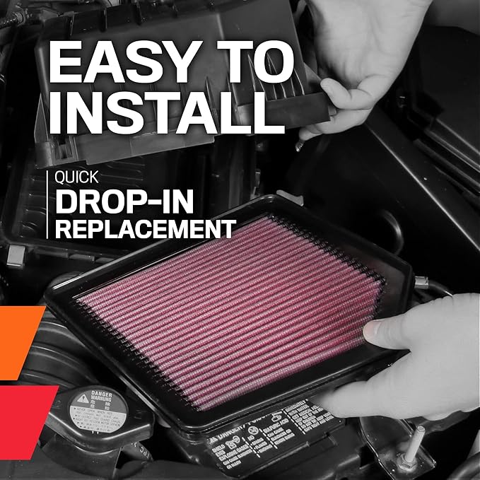 Airaid K&N Engine Air Filter: Reusable, Clean Every 75,000 Miles, Washable, Premium, Replacement Car Air Filter: Compatible with 2019-2021 FORD (Transit Connect), 33-5104