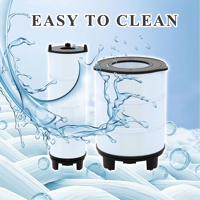 S7M120 Inner and Outer Pool Filter Cartridge Compatible with System 3 25021-0200S &25022-0201S, 300 Sq.Ft Filter Cartridge, 1 Set