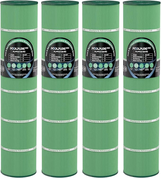 POOLPURE PCC130 Pool Filters Compatible with Pentair CCP520, R173578, Clean and Clear Plus 520, Pleatco PCC130, Ultral-A7, Unicel C-7472, FC-1978, 817-0131, 178585, L x OD: 32 1/16"x7"