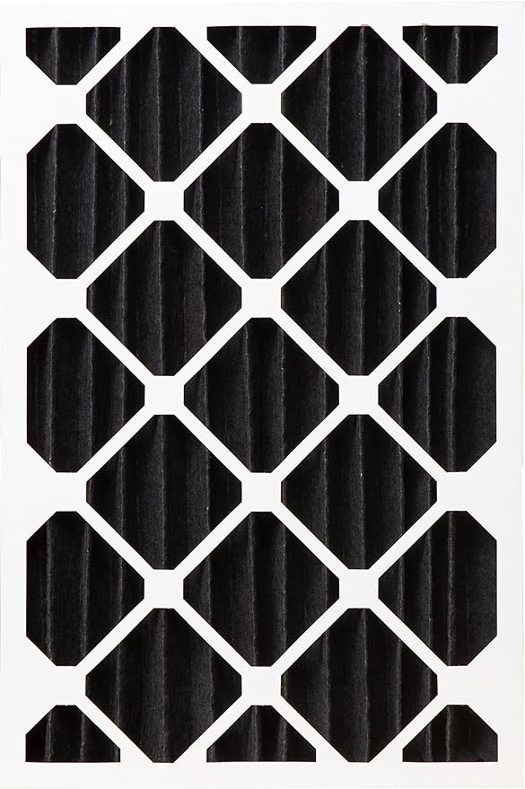 Nordic Pure 16x25x4 (Actual Size: 15 1/2 x 24 1/2 x 3 5/8) Pure Carbon Pleated Odor Reduction Merv 8 Furnace Filter 1 Pack