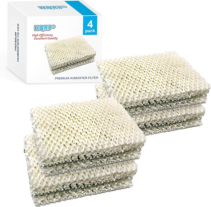 HQRP 4 pcs Wick Filters for Kenmore 14911 32-14911 Emerson Essick Air HDC12 HDC-12 Replacement, fits 15414, 15420, 14452, 14453, 14454, 14415, 14417, 15517, 03215420000 Humidifiers