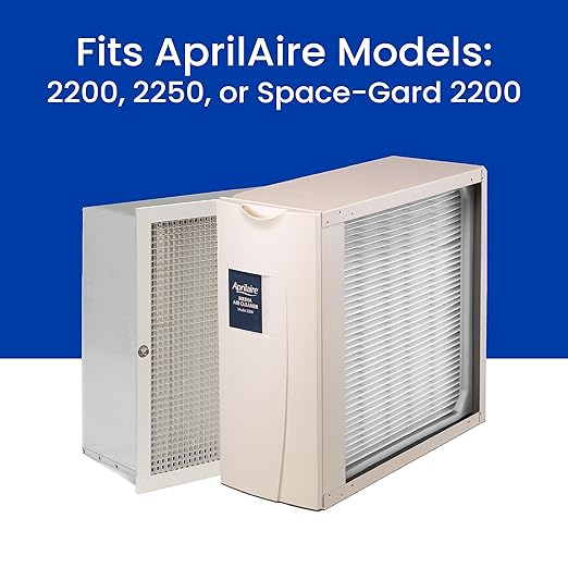 AprilAire 201 Replacement Furnace Filter for AprilAire or Space-Gard 2200 or 2250 Whole-House Air Purifiers - MERV 10, 20x25x6 Air Filter (Pack of 2)