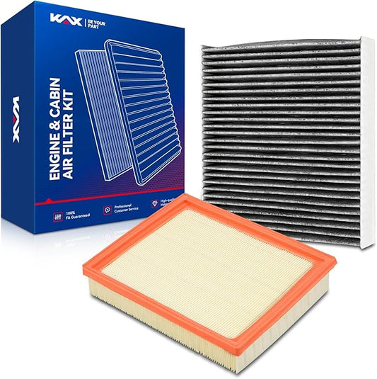 KAX Engine & Cabin Air Filter Kit, Replacement for Nissan Pathfinder 2022-2025, INFINITI QX60 2022-2024, Replace# CA12931 CF12552