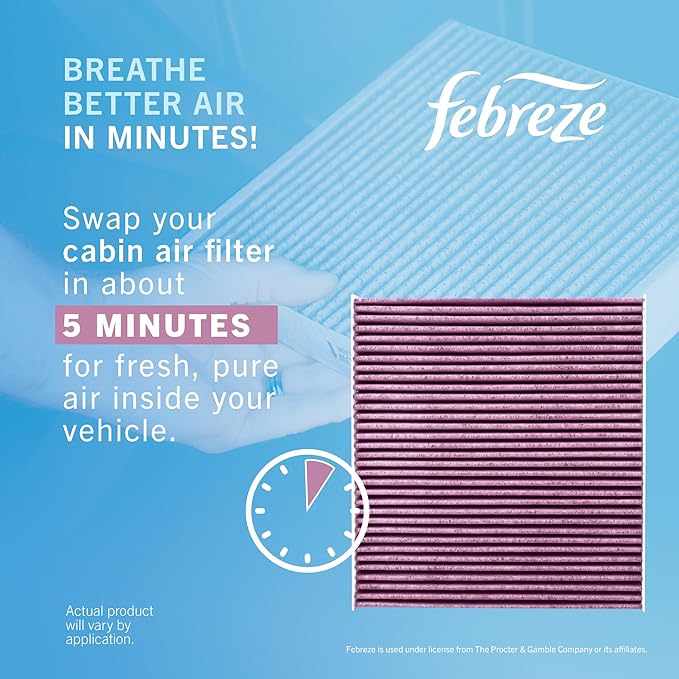 Febreze Odor Control Cabin Air Filter by PUREFLOW RZ19193 Fits 2018-2027 Volkswagen Tiguan 2.0L; 2019-2025 Jetta 1.4L, Teramont 2.0L; 2018-2023 Atlas 3.6L, Audi Q2 1.4L, TT RS Quattro 2.5L