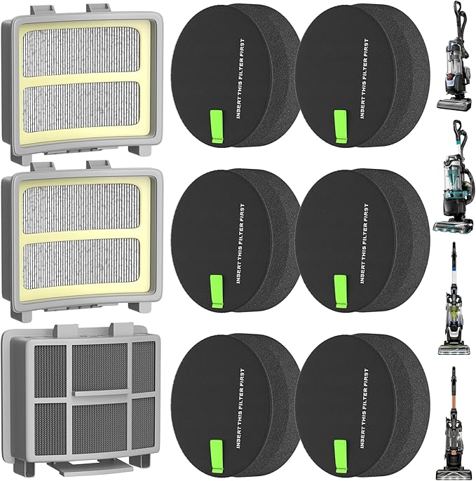 3418 39883 3774F Filters for Bissell SurfaceSense 3418 MultiClean 3402 3774F 3409 3774 3774G 3775 3405 3415 39883 Pet Hair Eraser Upright Vacuums 3 Pack