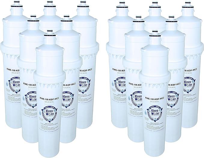 KleenWater Filters Compatible With Everpure QC71 Twin-MC2, Set of 12