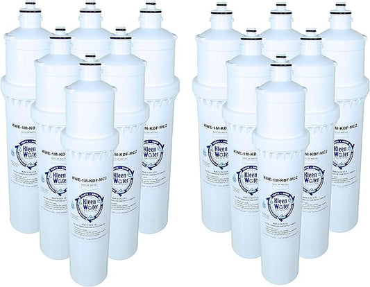 KleenWater Filters Compatible With Everpure QC71 Twin-MC2, Set of 12
