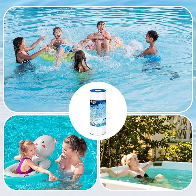 KGC CC200 Pool Filter Cartridge Replaces Compatible with PAP200, Clean & Clear 200, CC200, Unicel C-9419,Filbur FC-0688, 59054400, R173217, Pool Filter Cartridge 200 Sq. Ft, 1 Pack