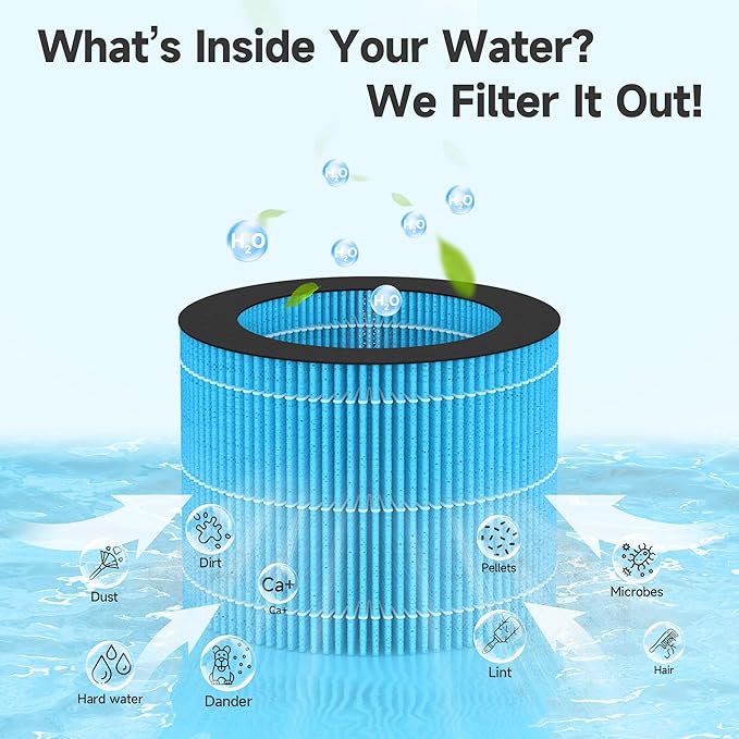 2 Pack MistAire Eva Replacement Filter Compatible with Pure Enrichment MistAire Eva - Mist-Free Evaporative Humidifier (2.8L) (Model: PEHUMEVA)