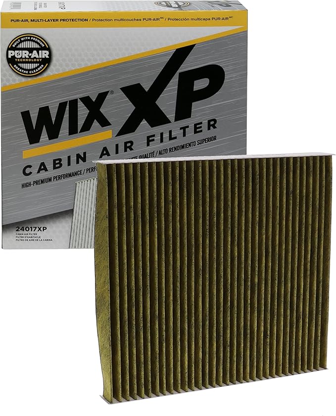 WIX 24017XP WIX XP Cabin Air Filter Replacement, Triple-Layer Protection with Activated Carbon & Advanced Airflow Media Compatible With Jeep Grand Cherokee, Dodge Durango, Western Star Trucks