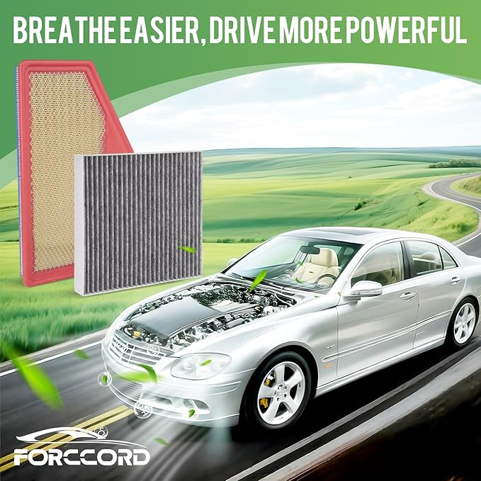 Cabin & Engine Air Filter Fit for 2019-2025 Cadillac XT4, 2016-2025 Chevrolet Malibu, 2021-2026 Buick Envision, 2018-2020 Regal Sportback, 2018-2020 Regal TourX Replace#CF11966 23430313
