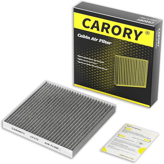 CARORY Cabin Air Filter w/Activated Carbon for 2007-2012 Nissan Altima, 2009-2014 Murano, 2009-2014 Maxima, 2011-2017 Quest, 27277-JA000, 27277-JA00A, 2008 2009 2010 2011 2012 2013 2014 2015 2016