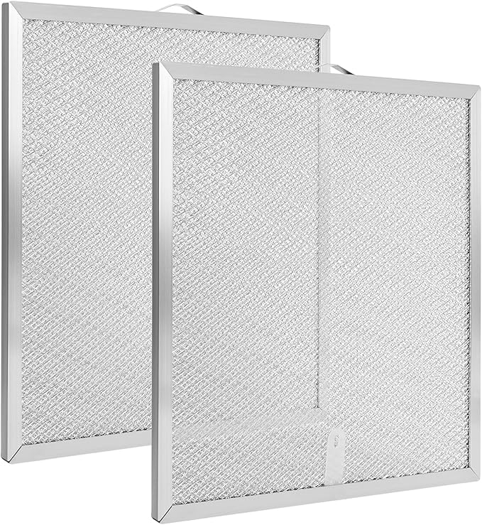 2 Pack S99010316 Range Hood Grease Filter 11 1/4" x 11 3/4", Compatible with Broan Nutone Ken-more WA6500 QT20000 Vent Range Hood, Aluminum Filter Replaces 99010316 WA65AF NTK7450000