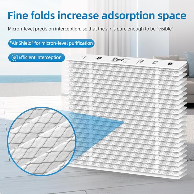 X8309 Expandable Filter MERV 11 Compatible with Lennox X8309,Pleated HVAC Furnace 16x25x5 (1-Pack)