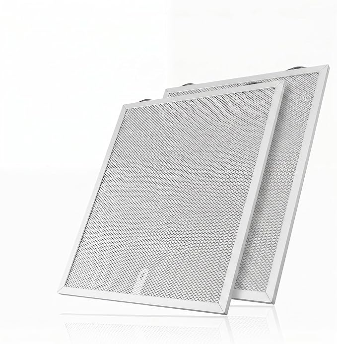 2 Pack Range Hood Grease Filter Fit for Broan Nutone, 12.84 x 13.69 x 0.38 Inch Range Hood Aluminum Mesh Vent Filter Replace S99010436 99010436 BKSA130WW