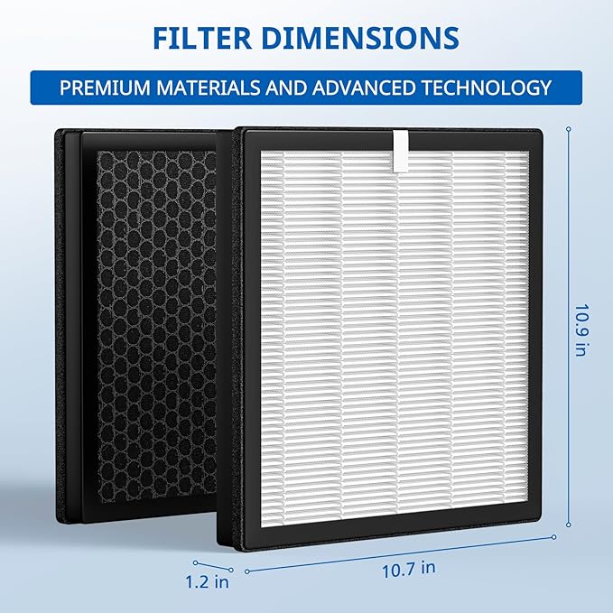 G3 Air Purifier Replacement Filter for AMEIFU Compatible with AMEIFU G3 Sferf-30 (FXAP2W) Air Purifier For VEWIOR ClearAir-A3 Air Purifier filter For Tailulu HQZZ-260 3-IN-1, 3 Pack