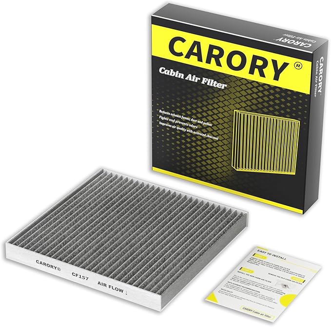 CARORY Cabin Air Filter w/Activated Carbon for Toyota Camry, Corolla, RAV4, Prius, Highlander, Sienna, Venza, Crown, Lexus ES350, ES300h, NX250, RX350, RX450h, Subaru Outback, Mazda CX9 and More
