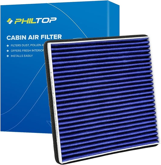 PHILTOP Premium HEPA Cabin Air Filter w/Dual Activated Carbon, Compatible with CF9846A Toyota Prius, Sienna, 4Runner, FJ Cruiser, Celica, Subaru Outback, Legacy, B9 Tribeca, Tribeca