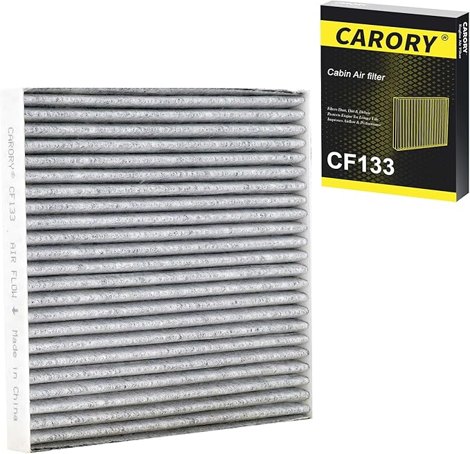 CARORY Cabin Air Filter w/Activated Carbon for Toyota Corolla (2002-2008), Matrix (2003-2008), Chirey: Omoda 5 (2023), Tiggo 4PRO (2023-2024), OE# 88568-02020, CF10133, XC35491, C35491