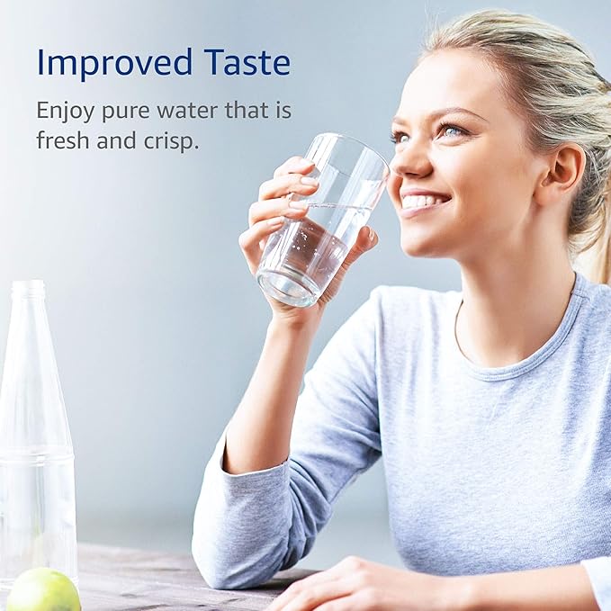 AQUA CREST FQSVF FQSVN Under Sink Water Filter, NSF/ANSI 401 Certified, Replacement for GE FQSVF, FQSVN, FQSLF, Compatible with GE GXSV65R, Reduces PFAS, PFOA/PFOS, Model No.AQU-FF23-VF, 2 Pack