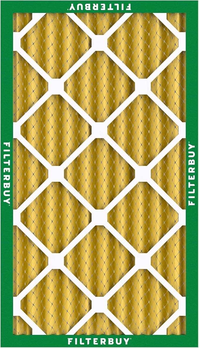 Filterbuy 16x25x4 Air Filter MERV 11 Superior Pet & Allergy Defense (1-Pack), Electrostatic Pleated HVAC AC Furnace Filters Replacement, Made in USA (Actual Size: 15.50 x 24.50 x 3.63)
