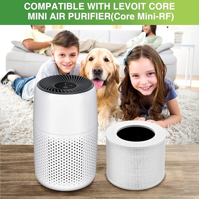 Core Mini Replacement Filter Compatible with LEVOIT Core Mini Air Purifier,Core Mini-P, Replace Part #Core Mini-RF, 3 Filter & 10 Fragrance Sponge