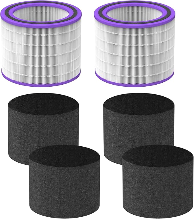 FLT151 Replacement Filter V Pet Pure HEPA Compatible with AC3000W, AC3000B, AC3050, AP3151W, AC151 Airsafe Air Purifiers, 2 H13 HEPA + 4 Carbon Pre-Filter, FLT151PT for Pet Pure