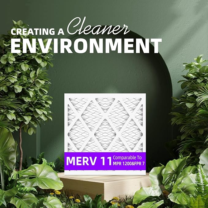 14x24x1 MERV 11 (6-Pack) Pleated Air Filter (Actual Size: 13.75" x 23.75" x 0.75") MPR 1200 & FPR 7, Furnace Air Filters