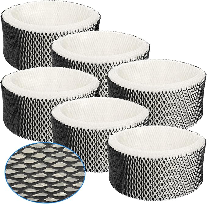 Podoy HWF62 Humidifier Filter Compatible with Holmes Sunbeam Humidifier Filter A, Replace HWF62 HWF62CS HWF62D SCM1100 SCM1701 SCM1702 SCM1762 SF212 HM1300 HM1761 (6 Pack)