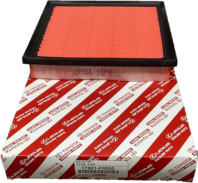 Genuine Toyota Engine Air Filter, 17801-F0050, OEM Replacement Part