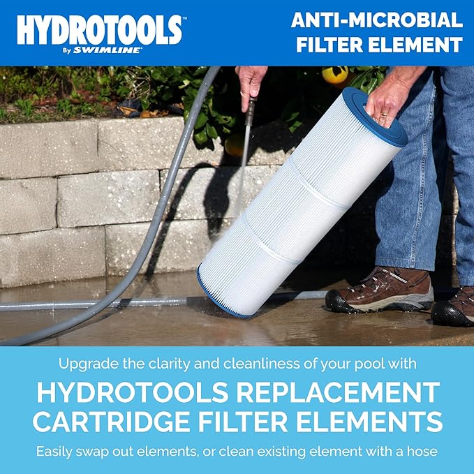 SWIMLINE HydroTools Above-Ground Pool Replacement Filter Element, 50 Sq. Ft. High-Performance Filter for Sure-Flo Cartridge Pump System, Element Only
